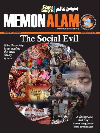 the social evil - World Memon Organization Pakistan Chapter