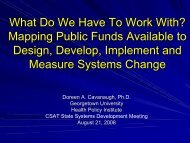 Doreen A. Cavanaugh, Ph.D. - State Systems Development Program ...