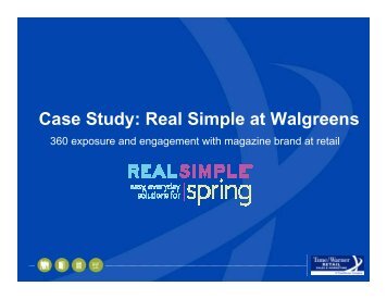 Case Study: Real Simple at Walgreens