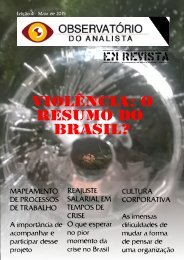 OBSERVATORIO DO ANALISTA EM REVISTA - 4 EDICAO