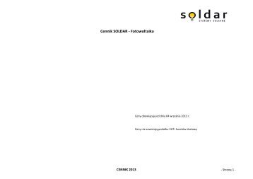 Cennik 2013 (pdf) - Soldar