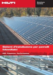 Sistemi d'installazione per pannelli fotovoltaici