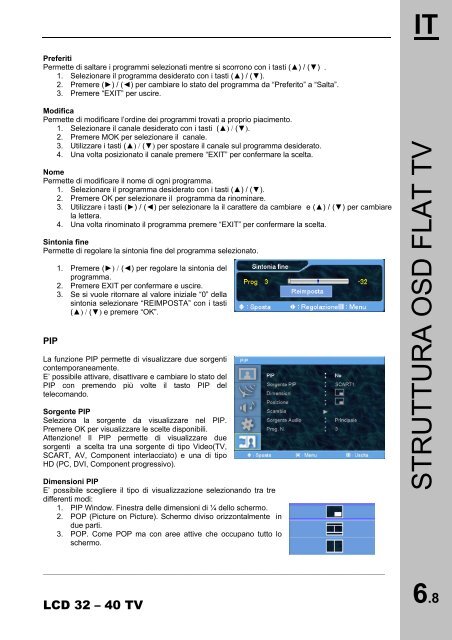 Hantarex TV Manuale LCD 32-40 WMC - tecno elettrica ferrari