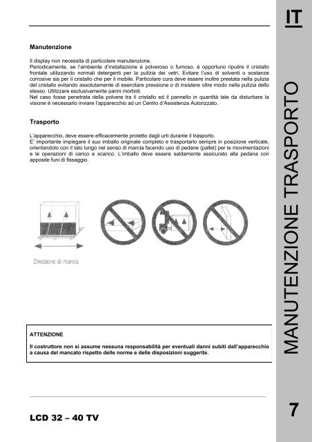 Hantarex TV Manuale LCD 32-40 WMC - tecno elettrica ferrari