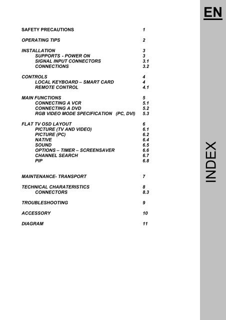 Hantarex TV Manuale LCD 32-40 WMC - tecno elettrica ferrari