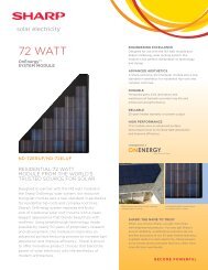 ND-72ERUF | ND-72ELUF 72 Watt Data Sheet - ECI Wind and Solar