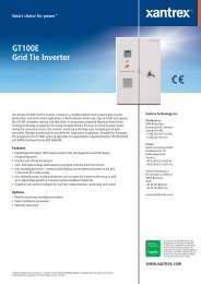 GT100E Grid Tie Inverter - ECI Wind and Solar