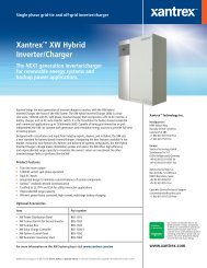 Xantrexâ¢ XW Hybrid Inverter/Charger - ECI Wind and Solar