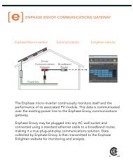 ENPHASE ENVOY COMMUNICATIONS GATEWAY - Focused Energy