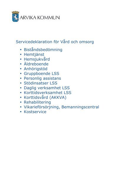 arvika kommun vård och omsorg arvika kommun vård och omsorg