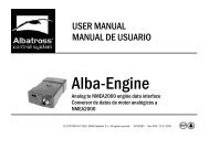 2. Specifications - Albatross Control System