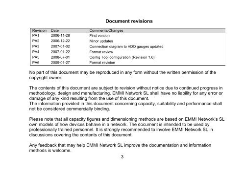 2. Specifications - Albatross Control System