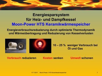 Moon-Power HTS Keramikwärmespeicher IHK Hannover 18082011