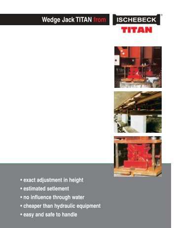 Wedge Jacks - Ischebeck Titan ME LLC