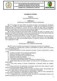 5 REGIMENTO INTERNO TÃTULO I Das DisposiÃ§Ãµes Preliminares ...