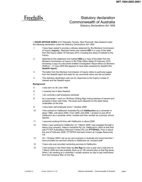 Statutory Declaration Commonwealth Of Australia Montara Inquiry statutory-declaration-commonwealth-of-australia-montara-inquiry