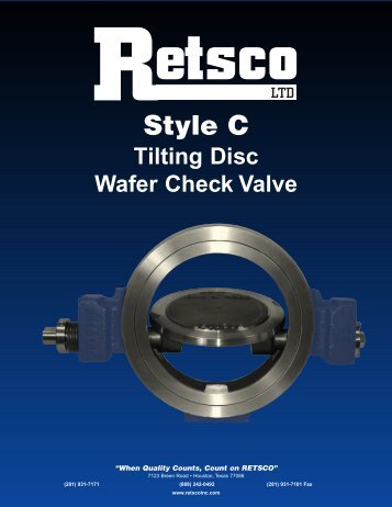 tilting disc wafer check valves