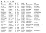 Händlerliste DE 012011 - Carinthia