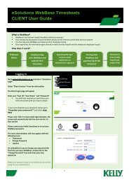 Client User Guide - Kelly Services eSolutions