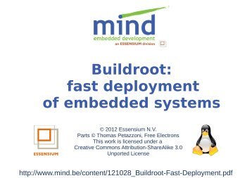 Buildroot: fast deployment of embedded systems - Mind