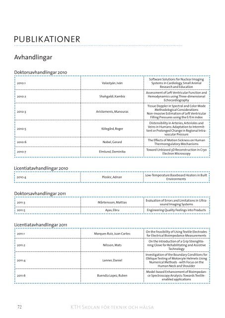 VerksamhetsberÃ¤ttelse 2010-2011 (pdf 30,7 MB) - KTH