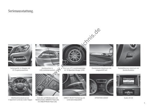 Preisliste Mercedes-Benz M-Klasse, 8/2011 - mobilverzeichnis.de