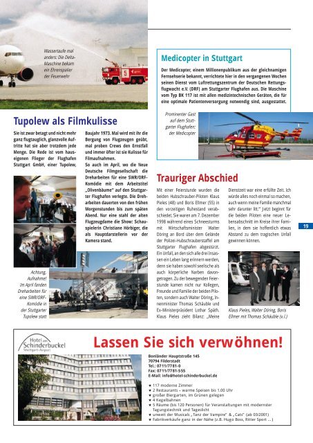 Ausgabe 2/01 - Flughafen Stuttgart