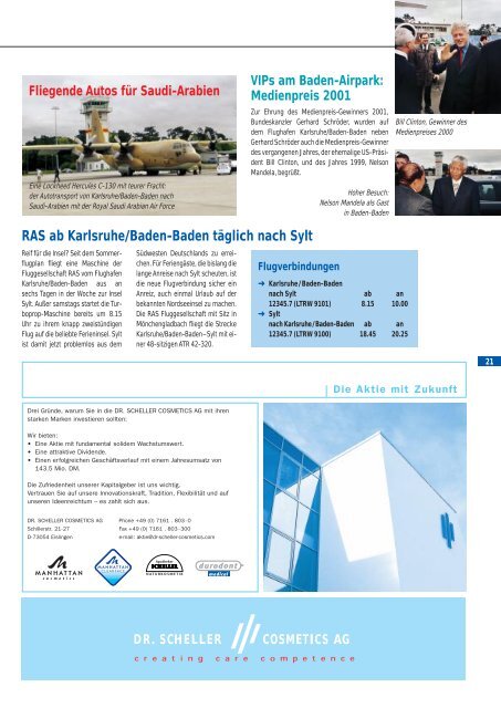 Ausgabe 2/01 - Flughafen Stuttgart