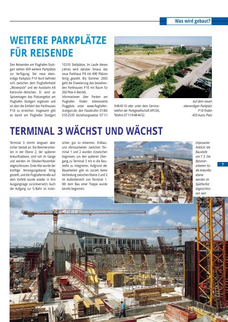 Ausgabe 2/01 - Flughafen Stuttgart