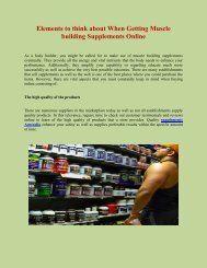 Elements to think about When Getting Muscle building Supplements Online