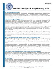 Understanding Your Budget-billing Plan - Citizens Utility Board
