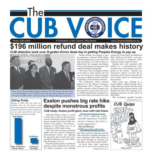 the current edition - Citizens Utility Board