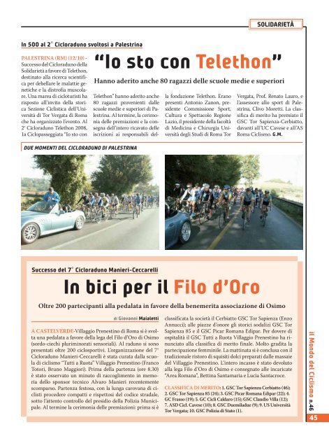 il Mondo del Ciclismo - Federazione Ciclistica Italiana