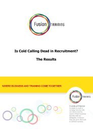 Is Cold Calling Dead - The Results - Fusion Recruitment Training