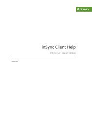 inSync Client Help - inSync Help - Druva