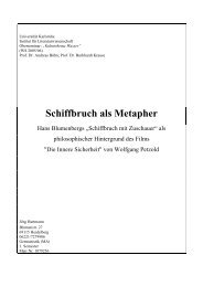 Schiffbruch als Metapher