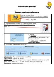 Faire un exercice dans Sequane Informatique : Mission 1