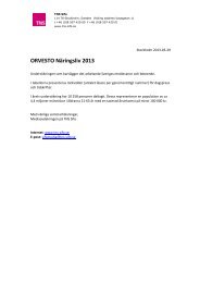 ORVESTO Näringsliv 2013:Helår - TNS-Sifo