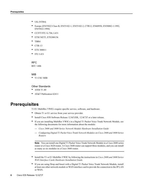 Configuring 1- and 2-Port T1/E1 Multiflex Voice/WAN ... - docs.mind.ru