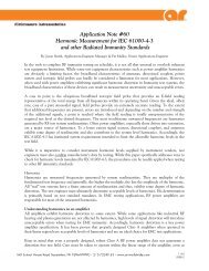 Harmonic Measurement for IEC 61000-4-3 and other Radiated ...