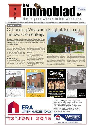 Cohousing Waasland krijgt plekje in de nieuwe Clementwijk