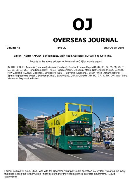 oj overseas journal - The PSV Circle Website