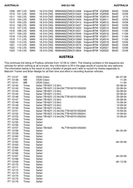 OJ OVERSEAS JOURNAL - The PSV Circle Website