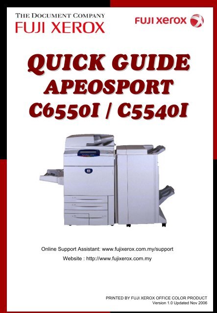 Apeosport C6550i 5540i Fuji Xerox Malaysia