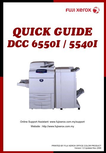 DocuCentre C6550/5540I - Fuji Xerox Malaysia