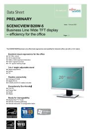 Data Sheet: SCENICVIEW A20W-3A Issue: 11/2007 - Seher IT