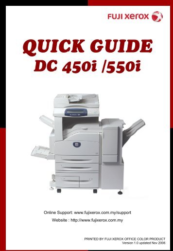 Document Centre 350/450/550 - Fuji Xerox Malaysia