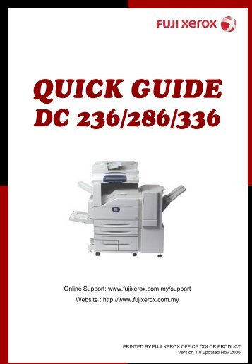 Document Centre 236/286/336 - Fuji Xerox Malaysia