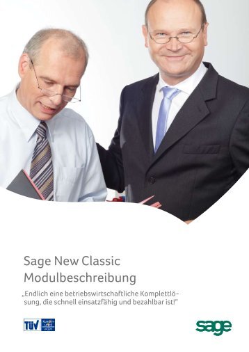Sage New Classic Modulbeschreibung - pietzarka.de