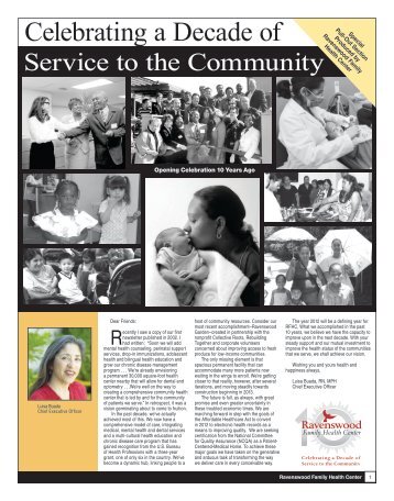 2011 Fall Newsletter - Ravenswood Family Health Center